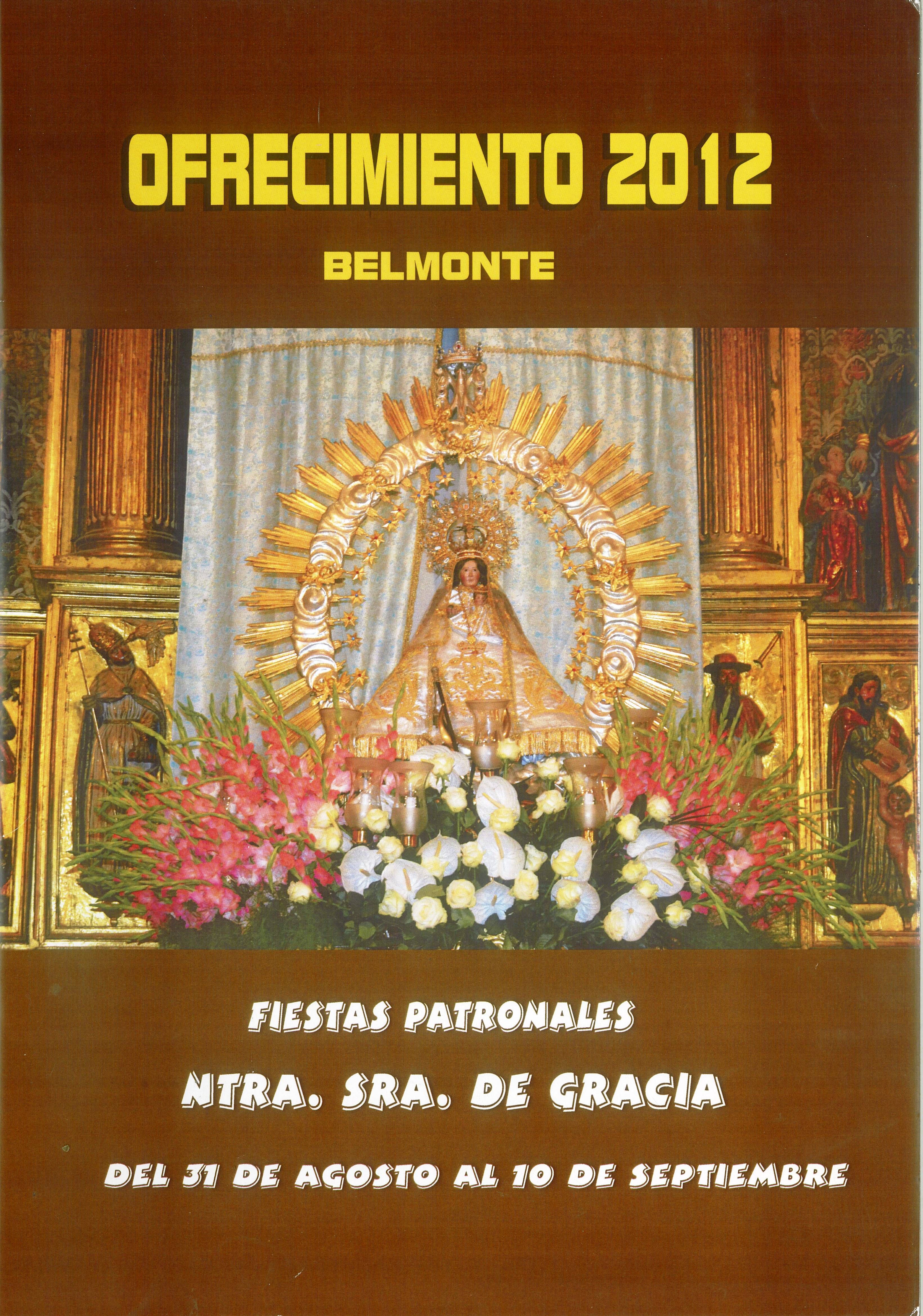 Fiestas patronales en honor a Nuestra Señora de Gracia 2012 Belmonte
